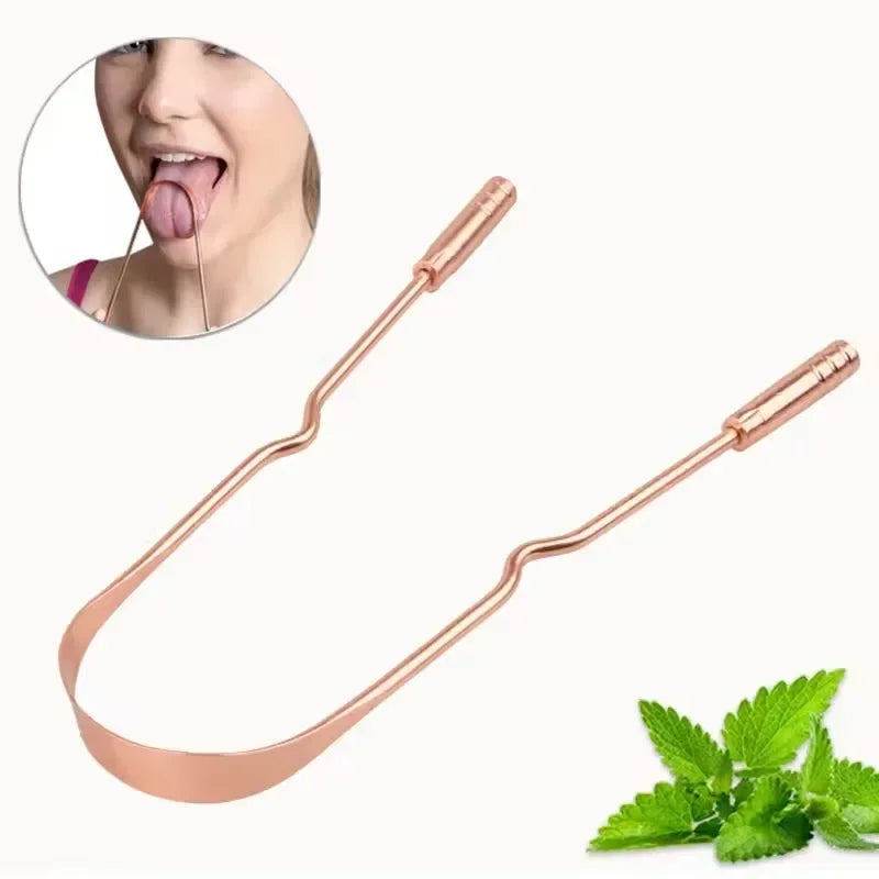 Lustre Pure Copper Tongue Scraper